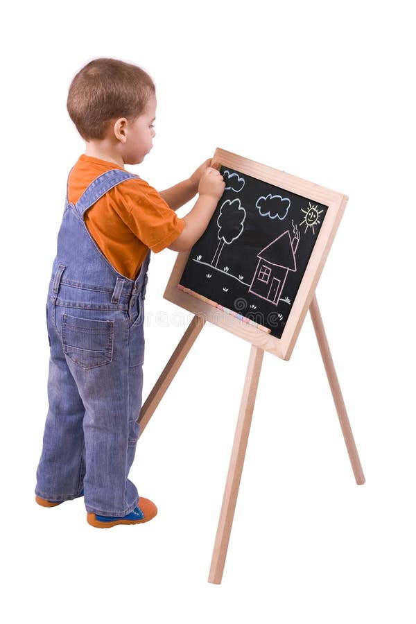 Boy drawing