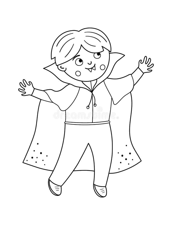 Halloween Scary Vampire coloring page