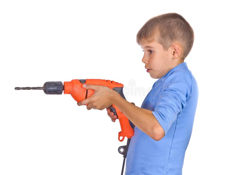 Boy with a drill