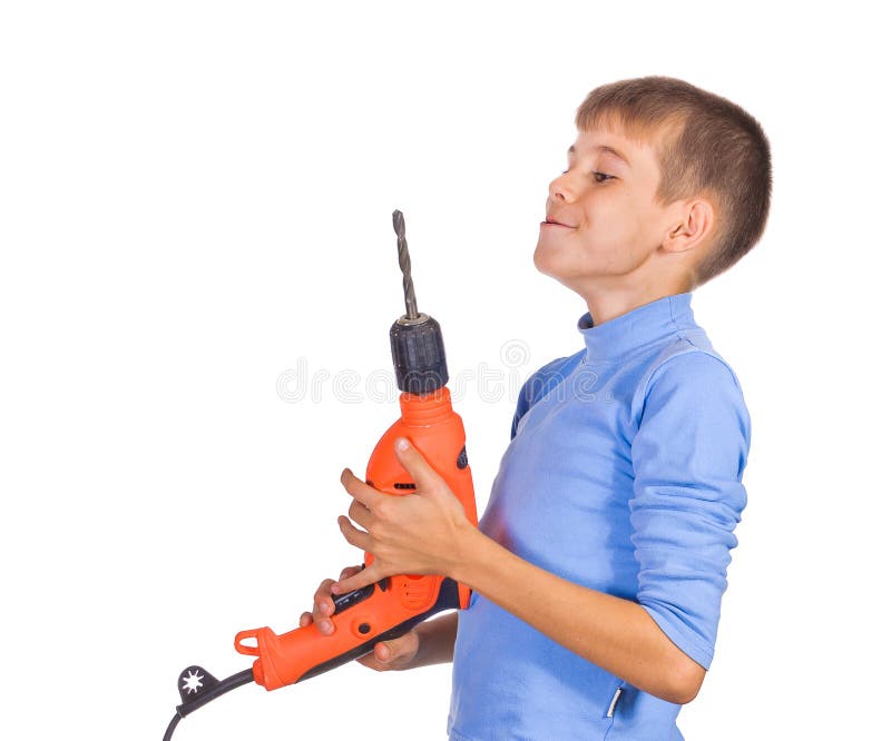 Boy with a drill