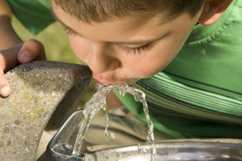 Boy drinking