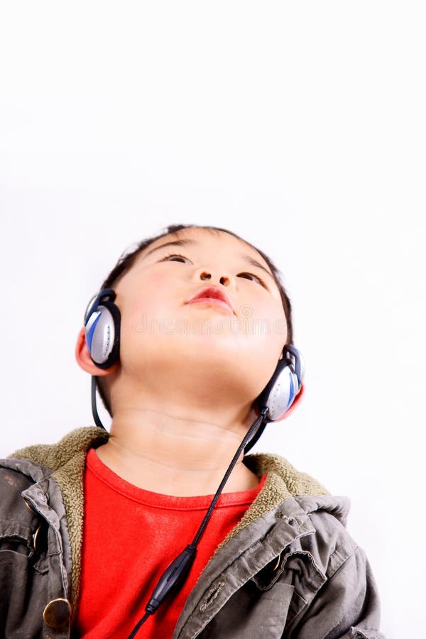 Boy with earphone