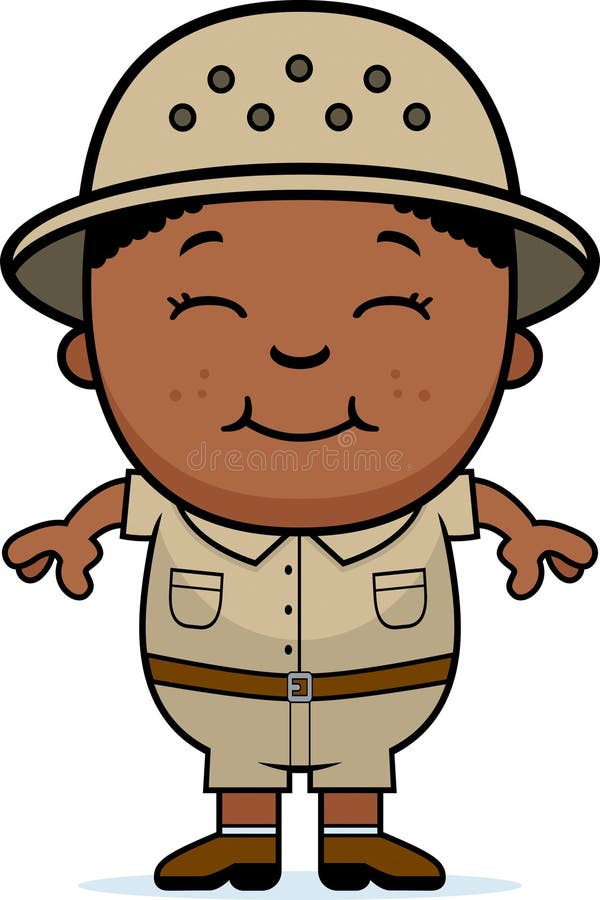 Boy Explorer stock illustration