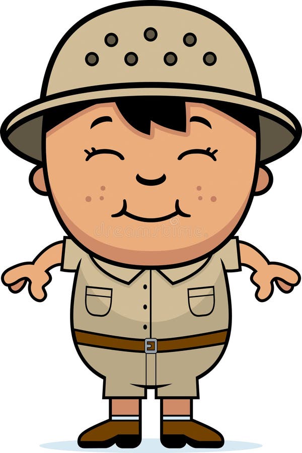 Boy Explorer vector illustration