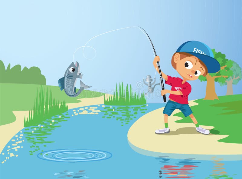 Cartoon Boy Fishing Stock Illustrations – 2,373 Cartoon Boy Fishing Stock  Illustrations, Vectors & Clipart - Dreamstime