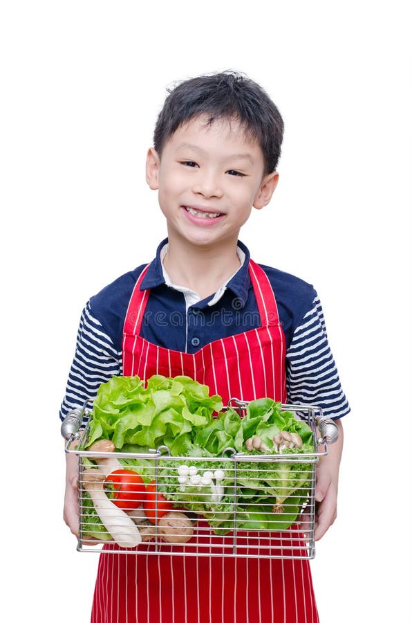 Boy Holding Organic Lettuce Stock Photo Image of people, enjoy 13441974
