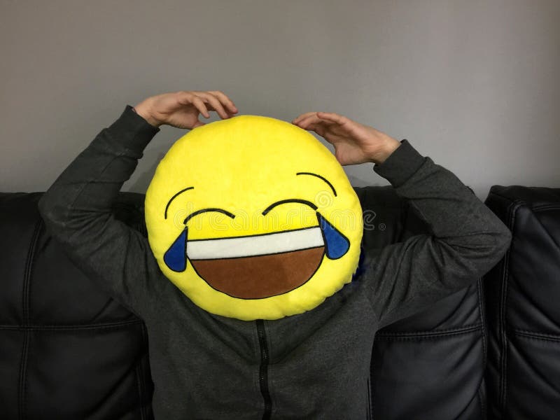 cursed hand emoji, scary and funny smiley face. - Cursed - Pillow