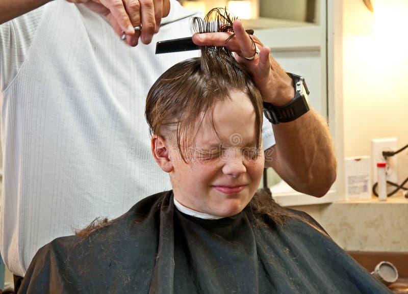 Boy Getting Haircut