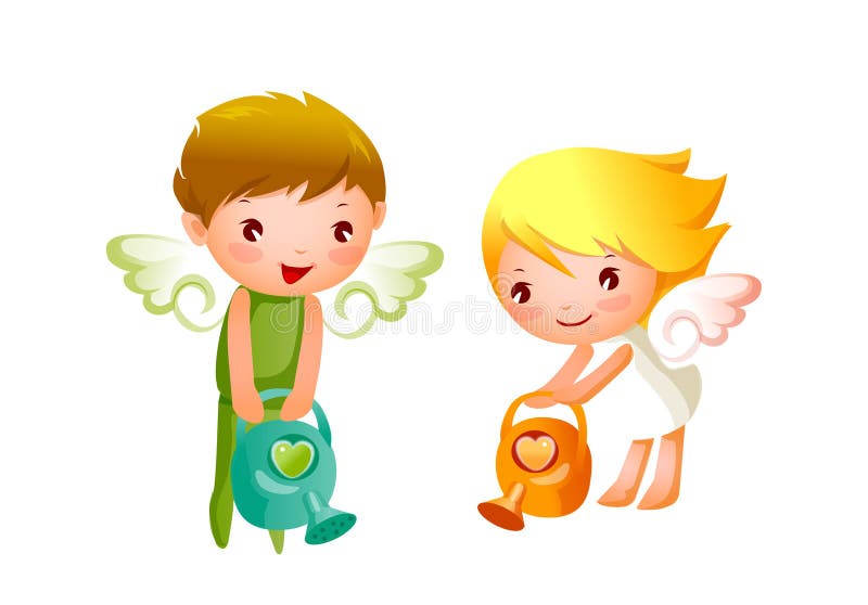 Boy and Girl vector illustration