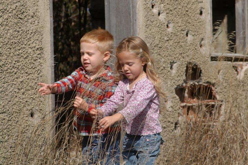 BOY AND GIRL stock photo