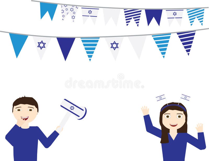 Israeli Independence Day Background Stock Vector - Illustration of ...