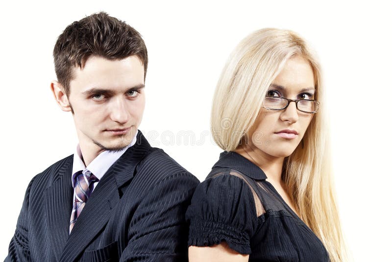 Boy and a girl colleague