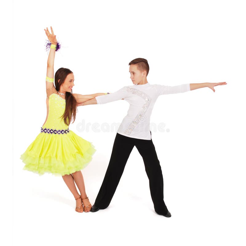 Boy and Girl Dancing Ballroom Dance Stock Photo Image of people