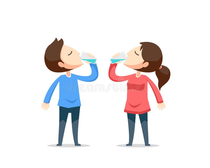 Water Drinking Cartoon Images - Ress Wallpaper