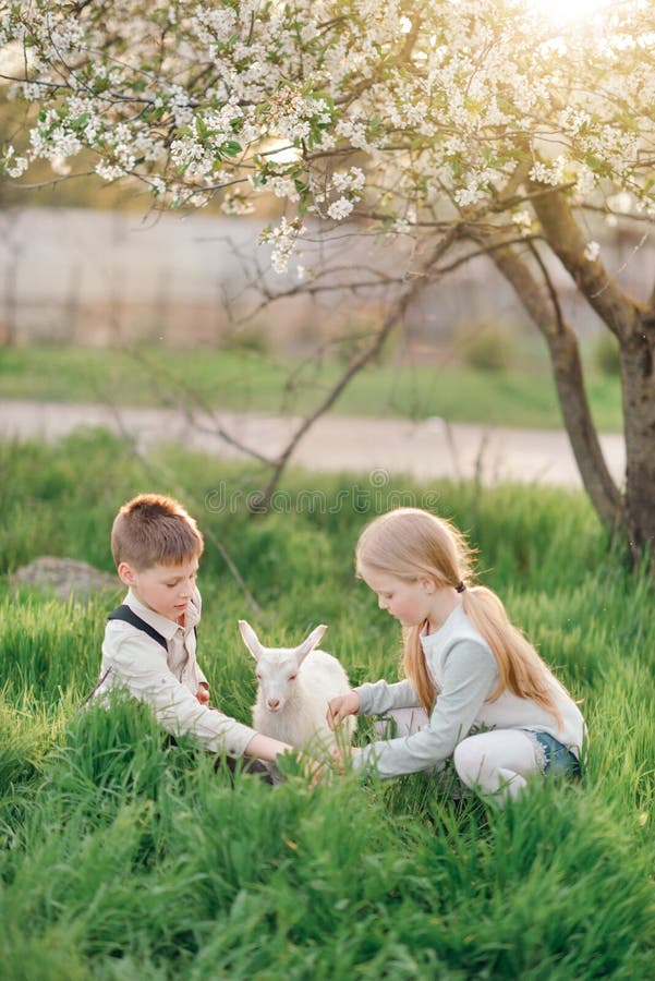 Boy and girl with the kid