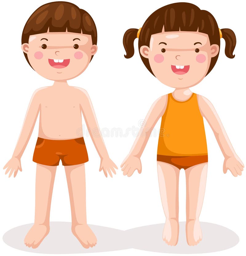 Boy and girl standing