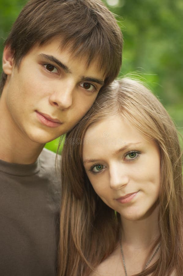 Boy with girlfriend