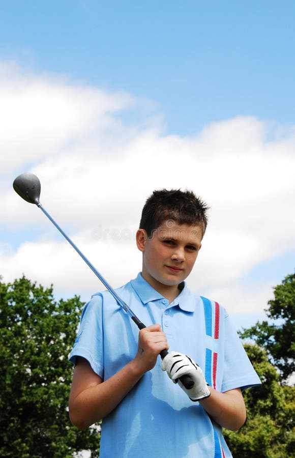 Boy golfer
