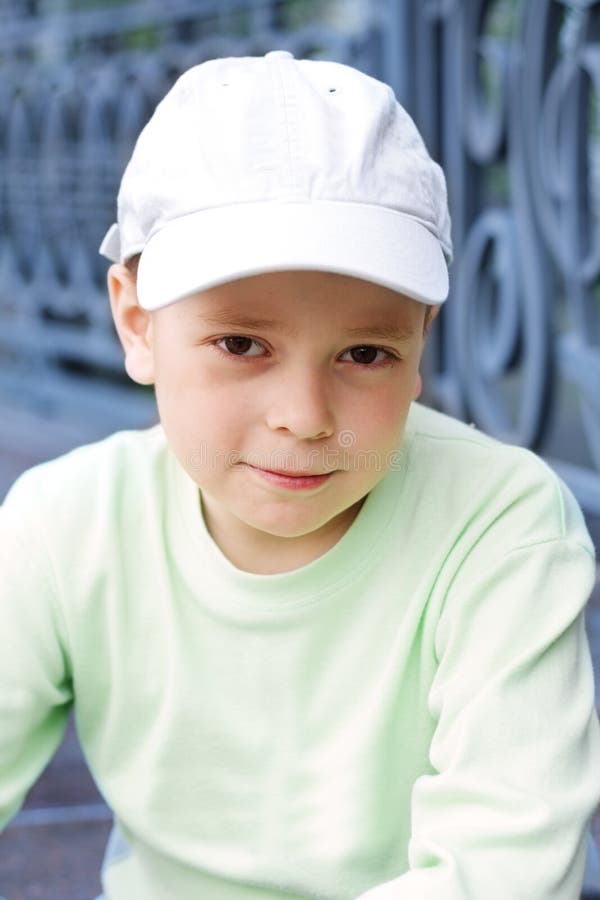 Boy in green stock image. Image of people, caucasian 12252781