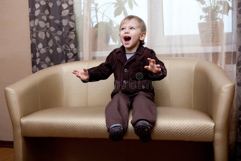 Boy at home stock image. Image of future, human, cheerful - 19551669