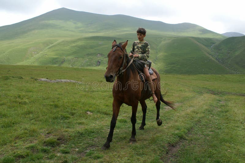 The boy on the horse