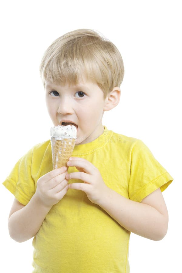 Boy with ice cream