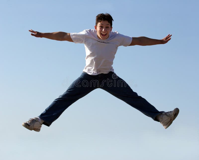 Boy jumping