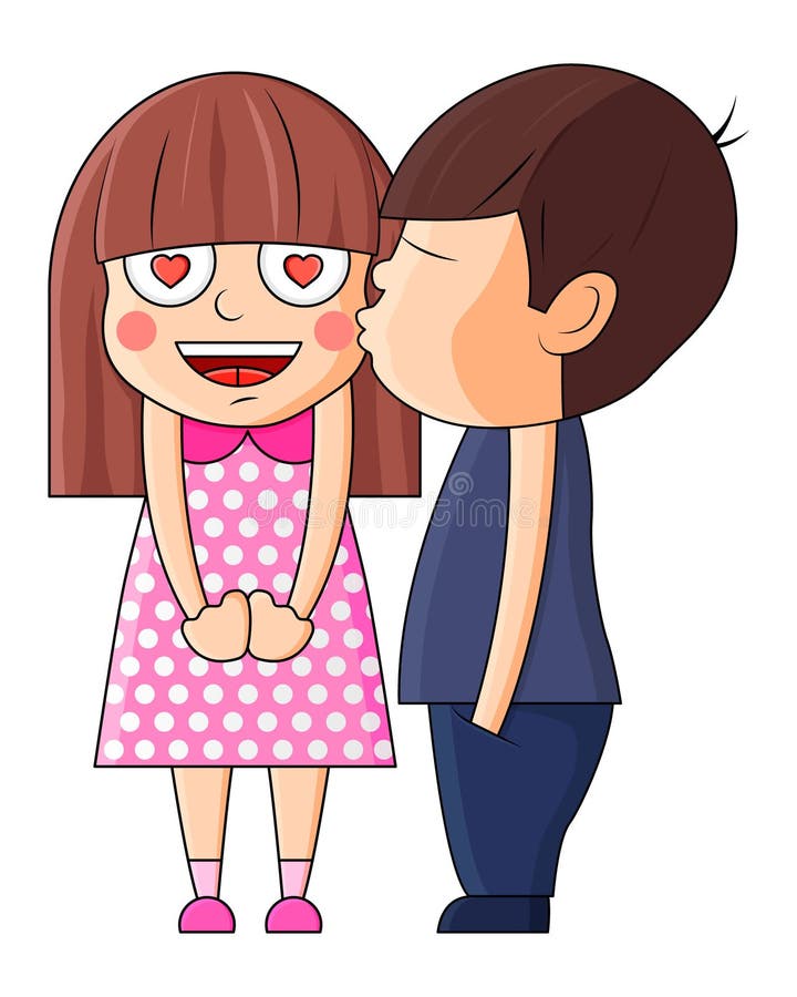 Boy Kissing Girl. Valentine Vector Illustration. Stock Vector - Illustration of people, isolated: 140417581 Boy Kissing Girl. Valentine Vector Illustration. Stock Vector - Illustration of people, isolated: 140417581