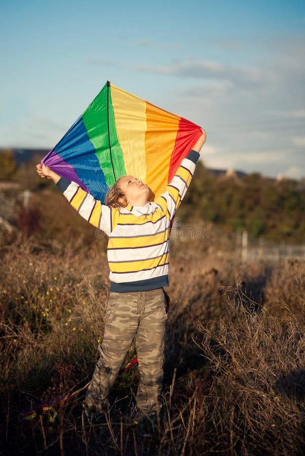 Boy with kite