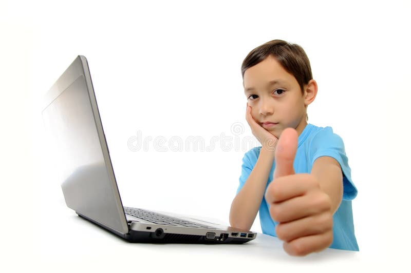 Boy with laptop