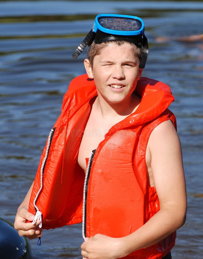 The Boy With The Lifejacket Picture. Image 5909303