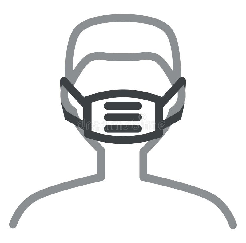 Boy with a mask, icon stock vector. Illustration of girl 260376363