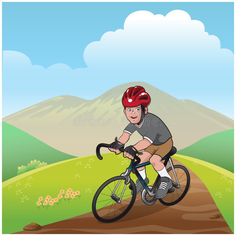 Boy mountain bike stock vector. Illustration of country - 97637664 Boy mountain bike stock vector. Illustration of country - 97637664