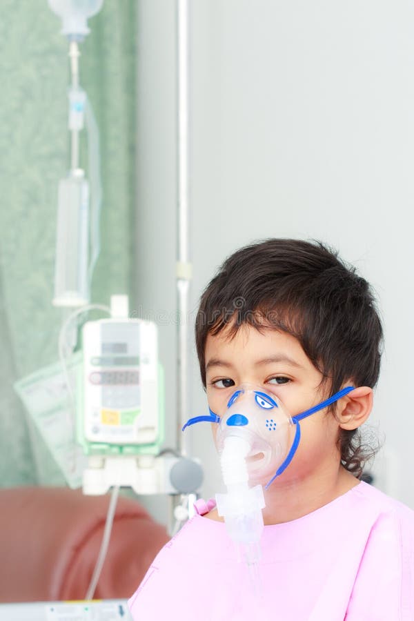 Boy patient in hospital