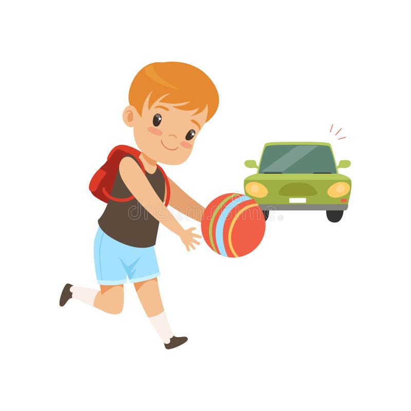 Little kids in dangerous situations playing Vector Image