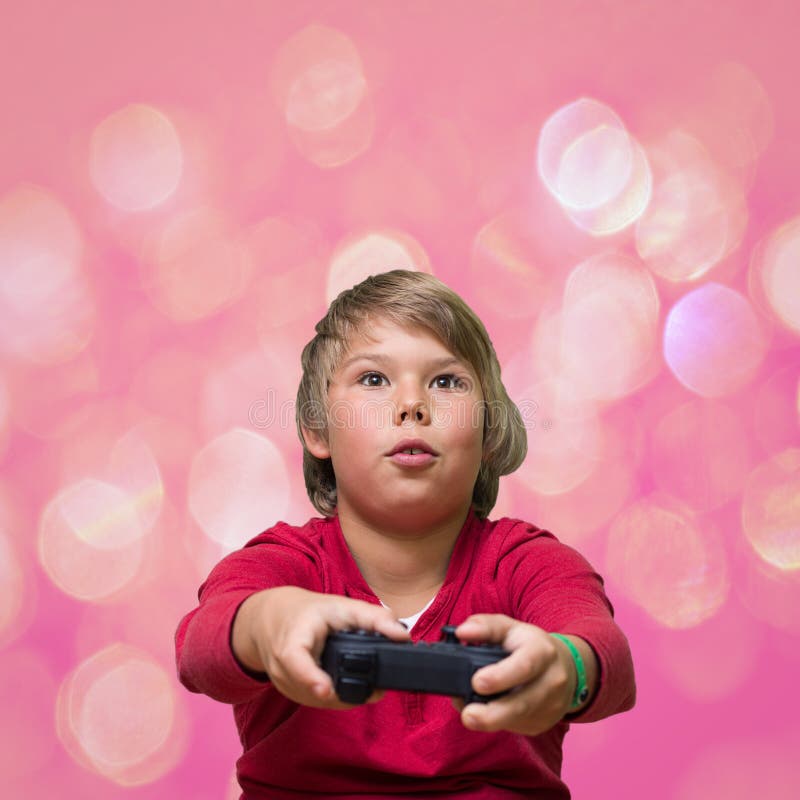 Boy playing on the PSP stock image. Image of happy, hobbies 33005357