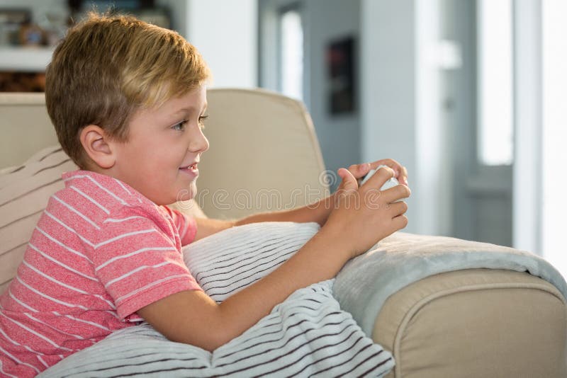 Person Playing Video Game Living Room