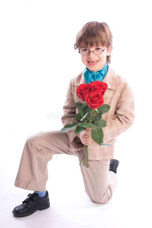 The Boy With Roses On A Knee