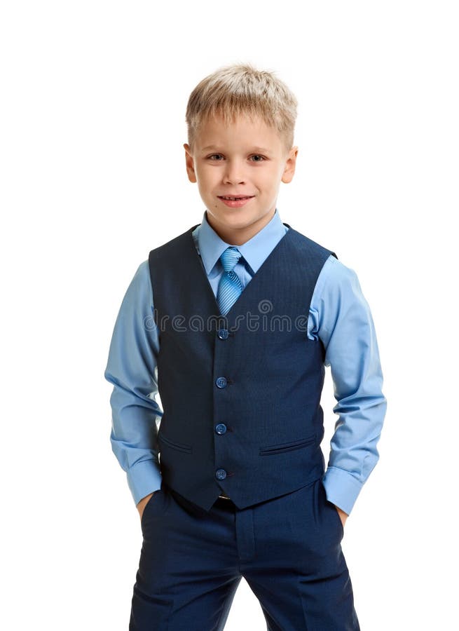 Boy in school uniform stock image. Image of preteen, isolated 96295521