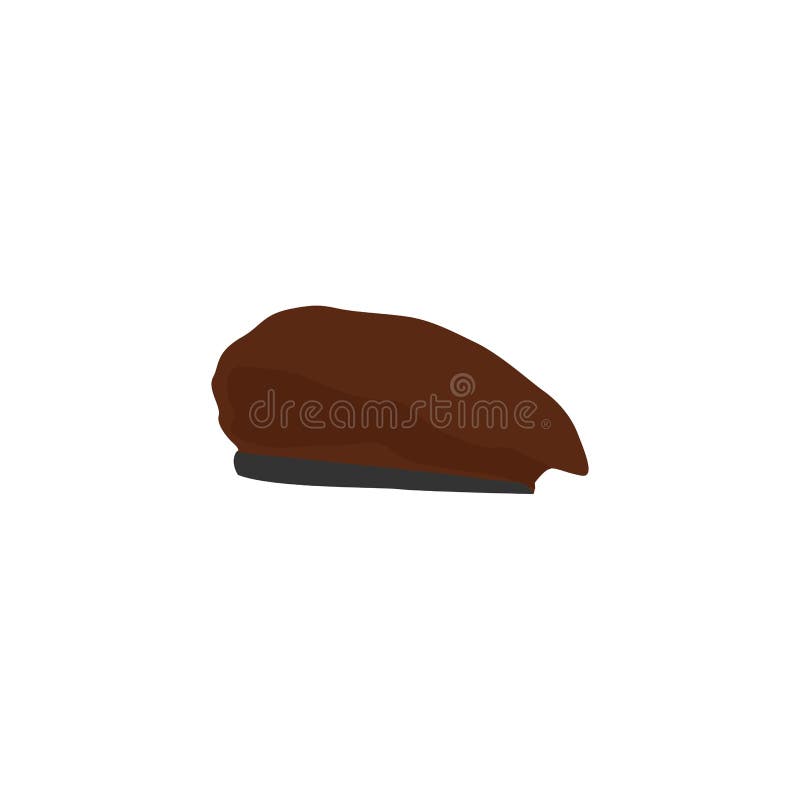Boy scout beret hat logo stock illustration