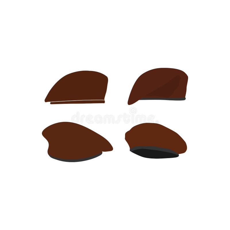 Boy scout beret hat logo stock illustration