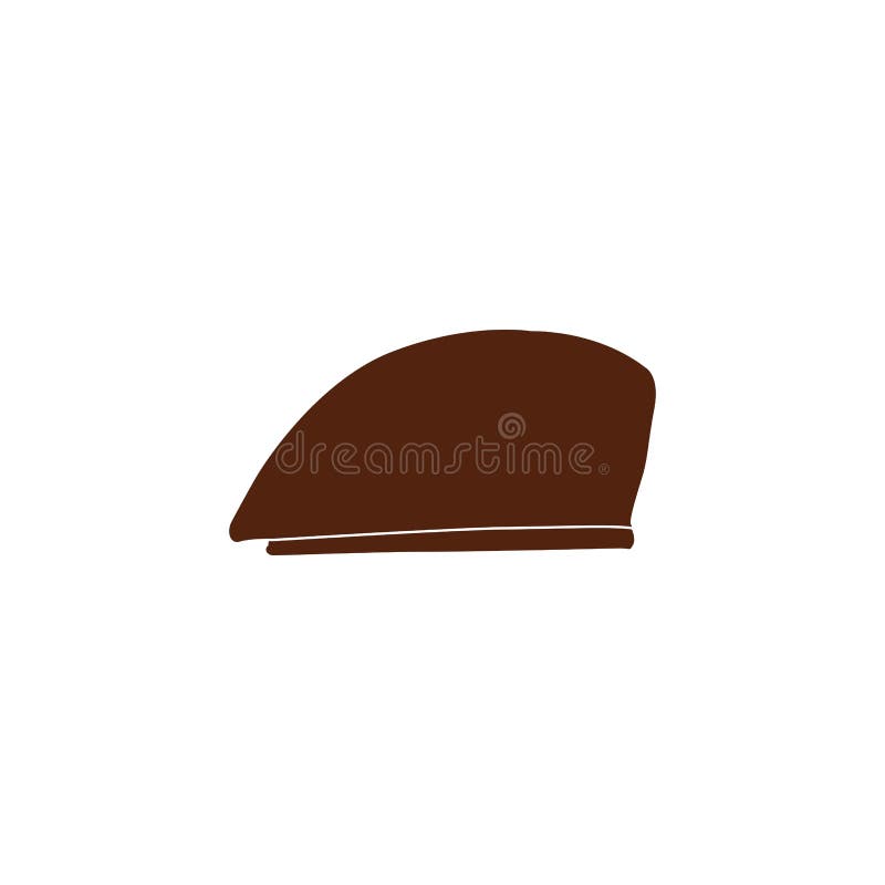 Boy scout beret hat logo stock illustration