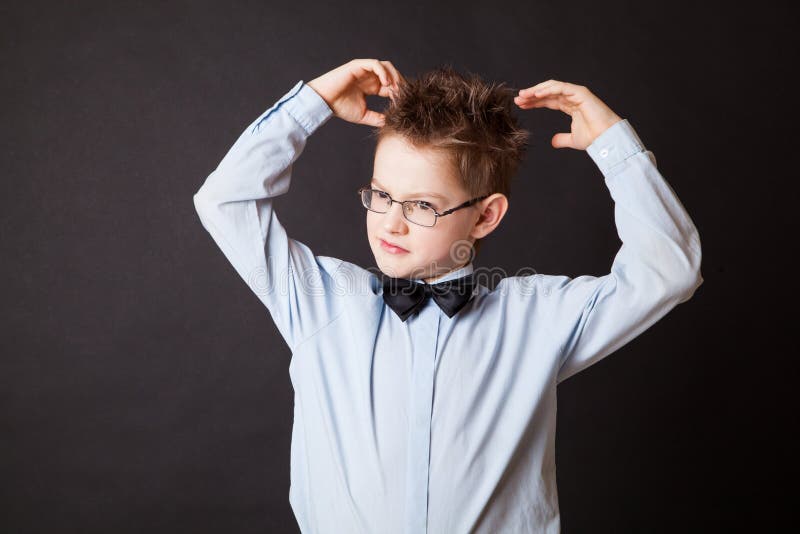 Worried Boy Scratching His Head Stock Photos - Free & Royalty-Free