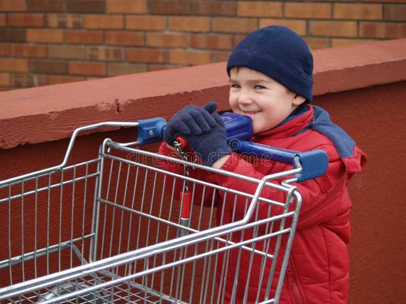 Boy shopping