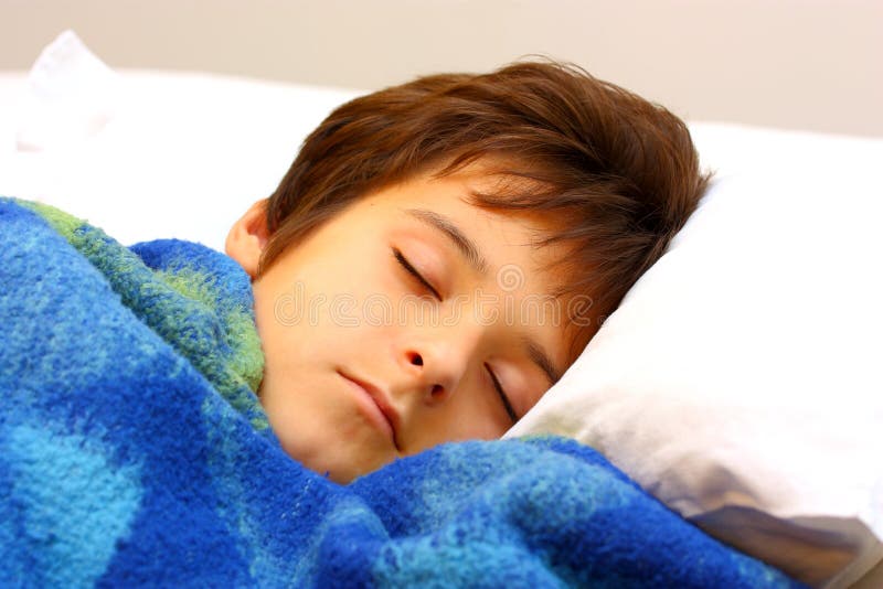 A boy sleeping