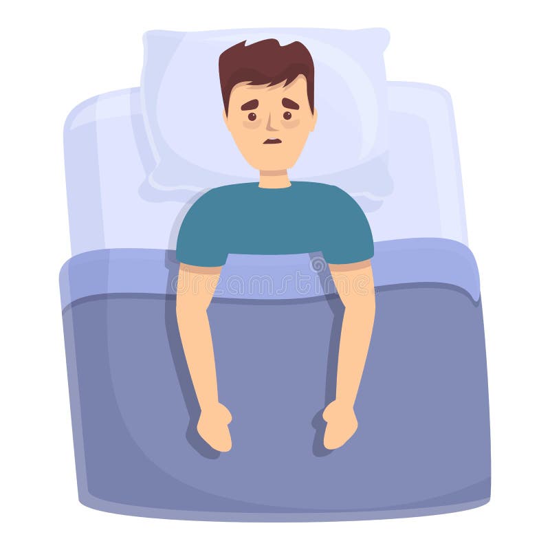 Vector Insomnia Icons in Flat Style Stock Vector - Illustration of