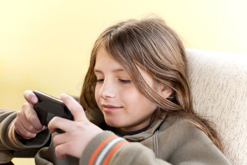 Boy with smartphone