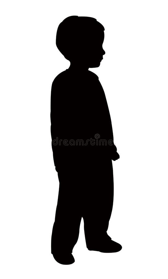 boy standing silhouette