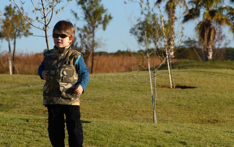 Boy with sunglasses