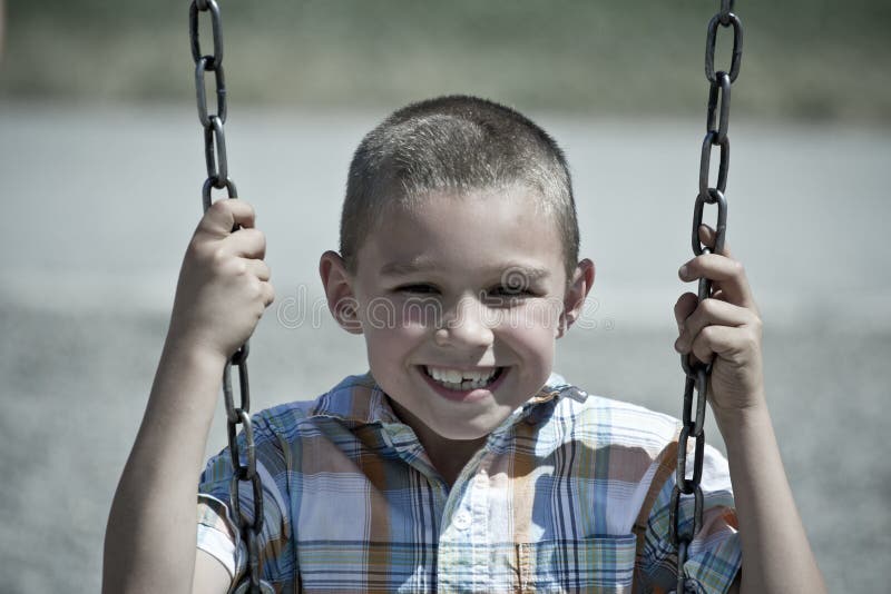 Boy on Swing